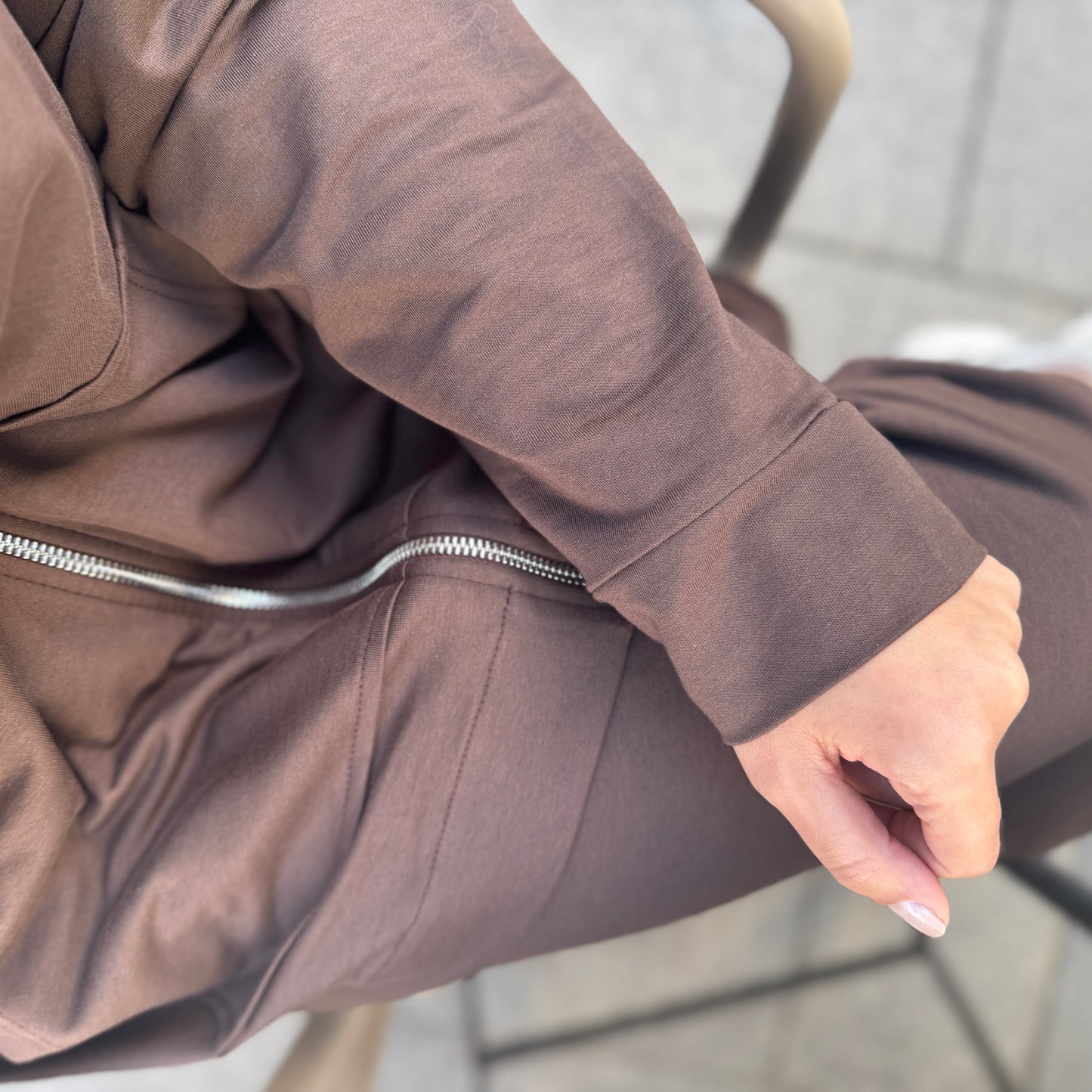 Cotton Hooded Zip-Up Set