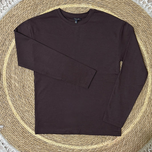 Plain Long-Sleeve Top