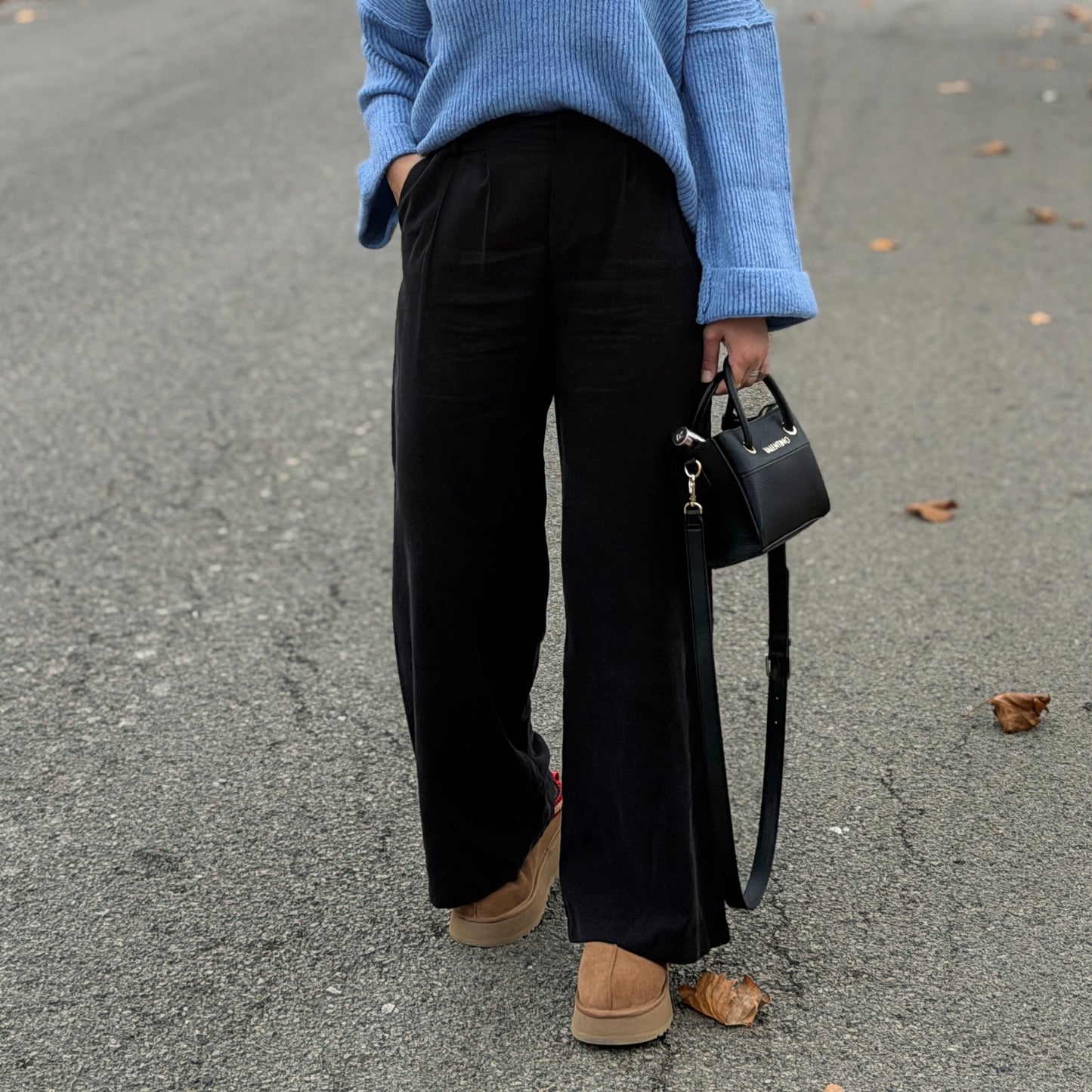 Basic Wide-Leg Trousers