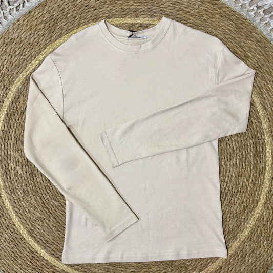 Plain Long-Sleeve Top