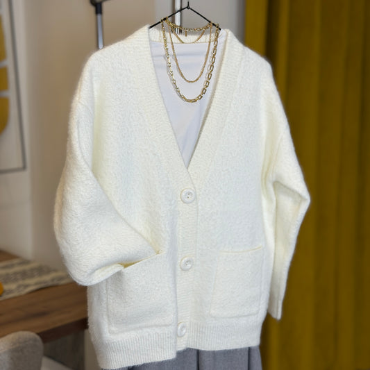 Mohair Short Cardigan