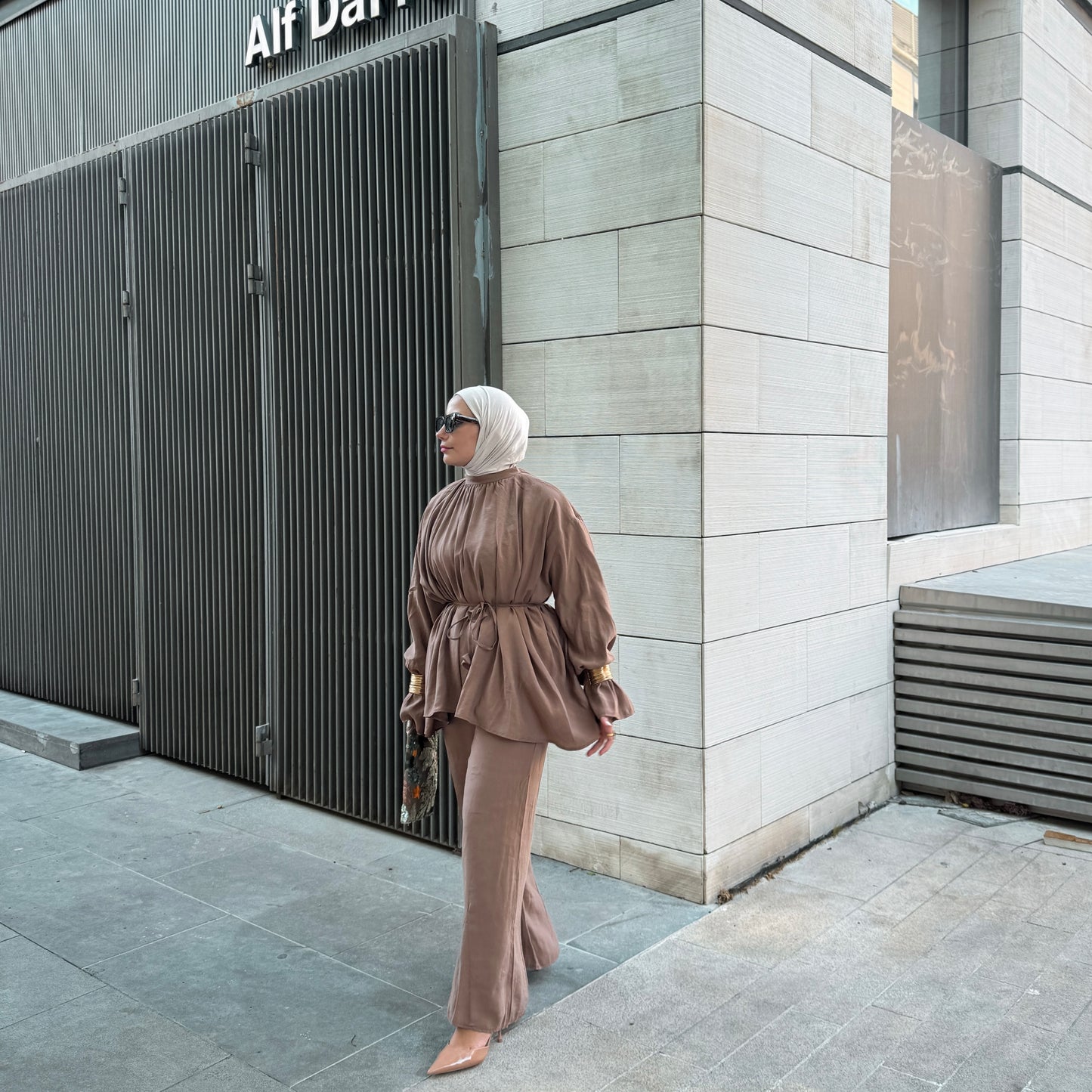 Flowy Belted Set