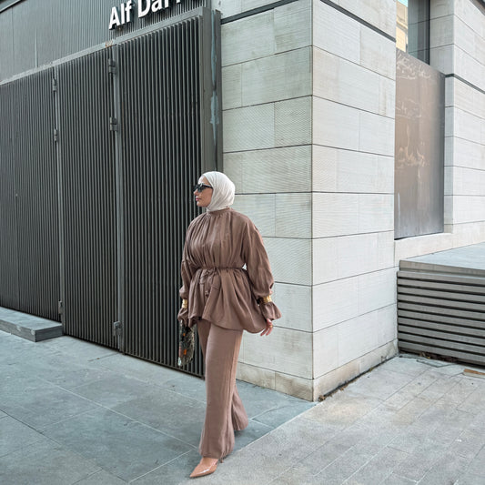Flowy Belted Set