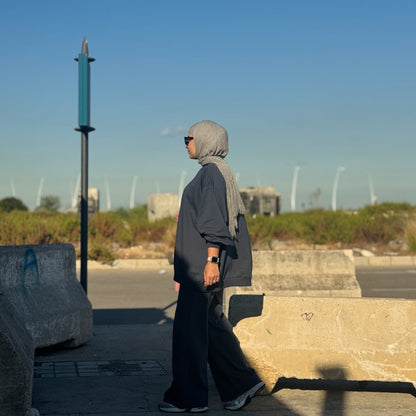 Oversized Cotton Two-Piece Set