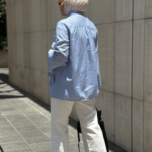 Long Sleeve Shirt with Bows