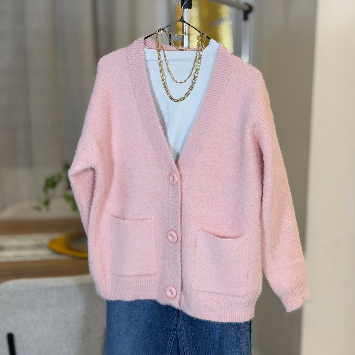 Mohair Short Cardigan