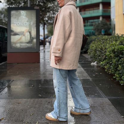 Textured Diagonal Coat