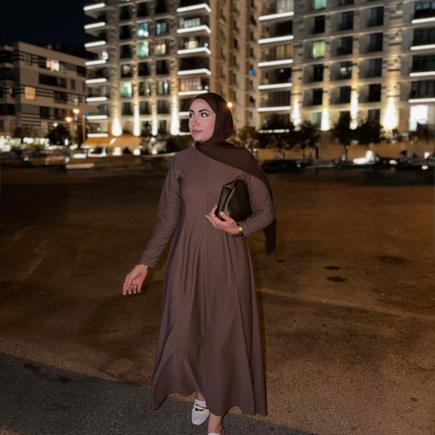 Ribbed Cord Maxi Dress