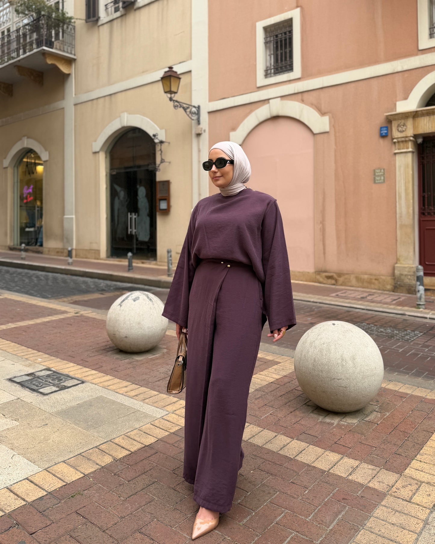 Wrap Waist Trouser Set