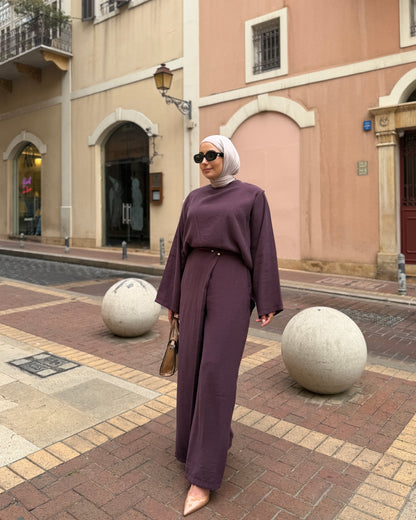Wrap Waist Trouser Set