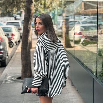 Striped Black & White Shirt