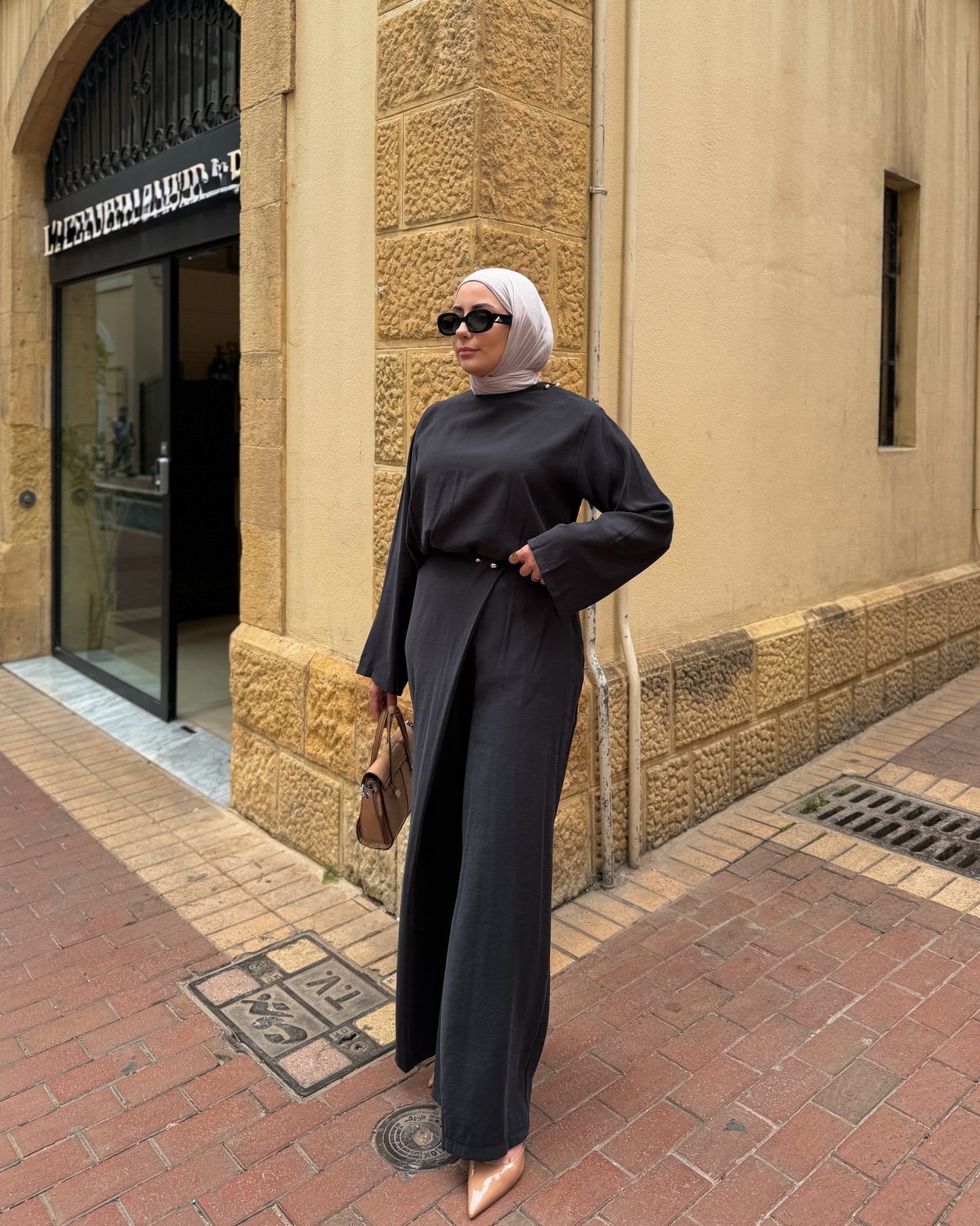 Wrap Waist Trouser Set