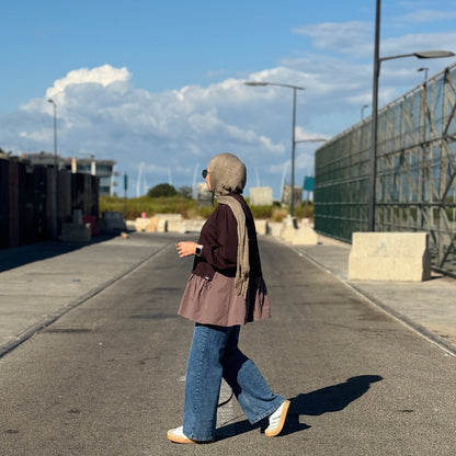 Two-tone Flow Blouse