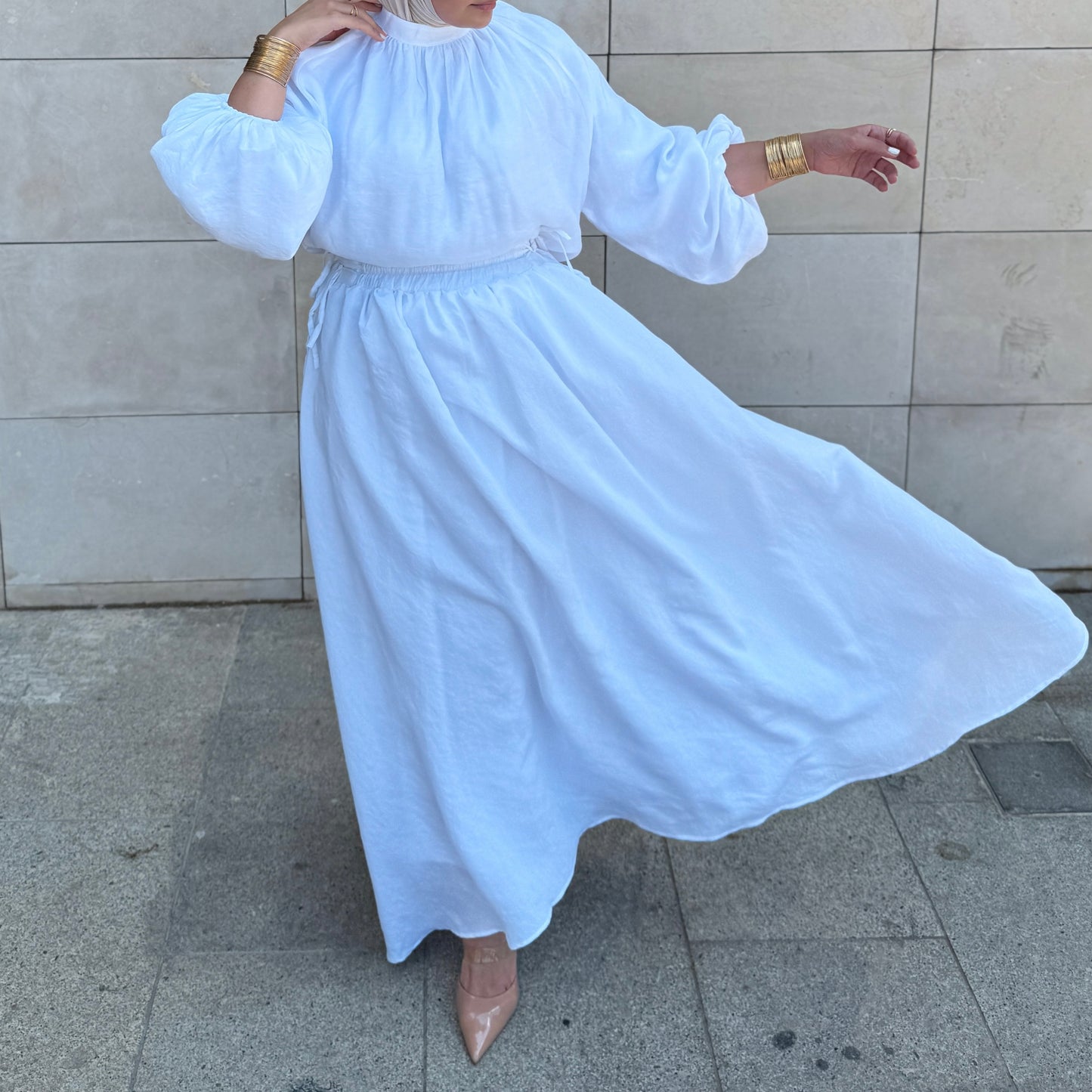 Classic Skirt and Blouse Set