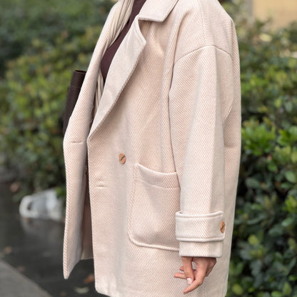 Textured Diagonal Coat