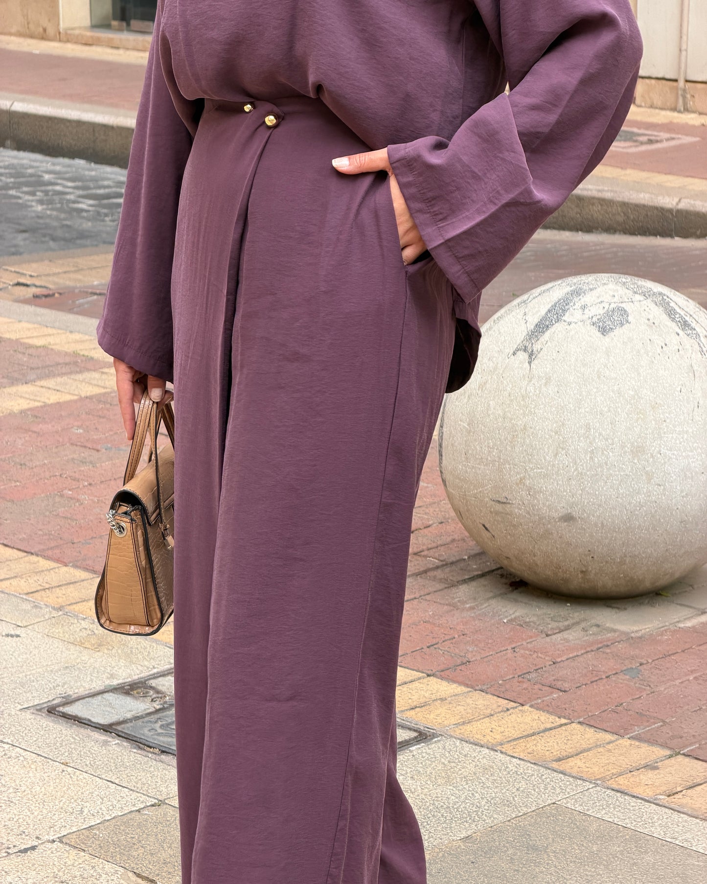 Wrap Waist Trouser Set