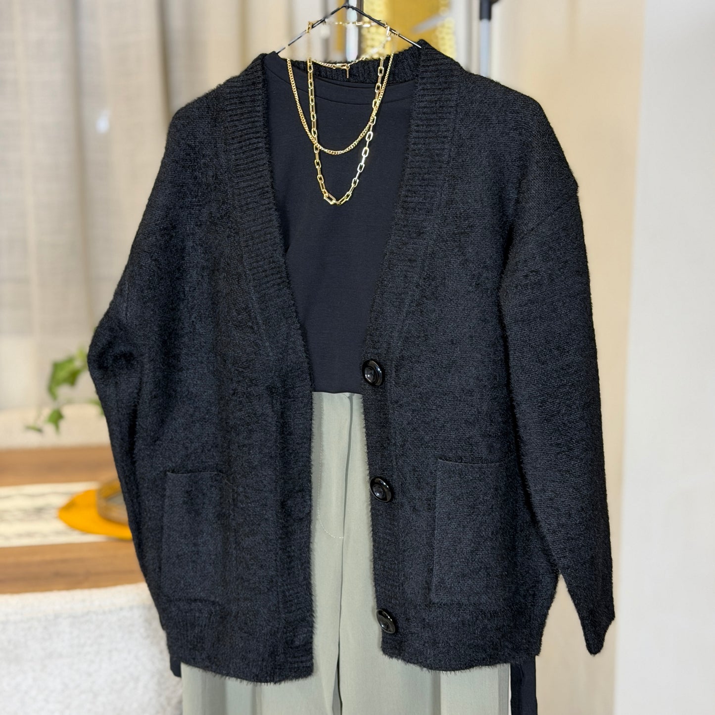 Mohair Short Cardigan