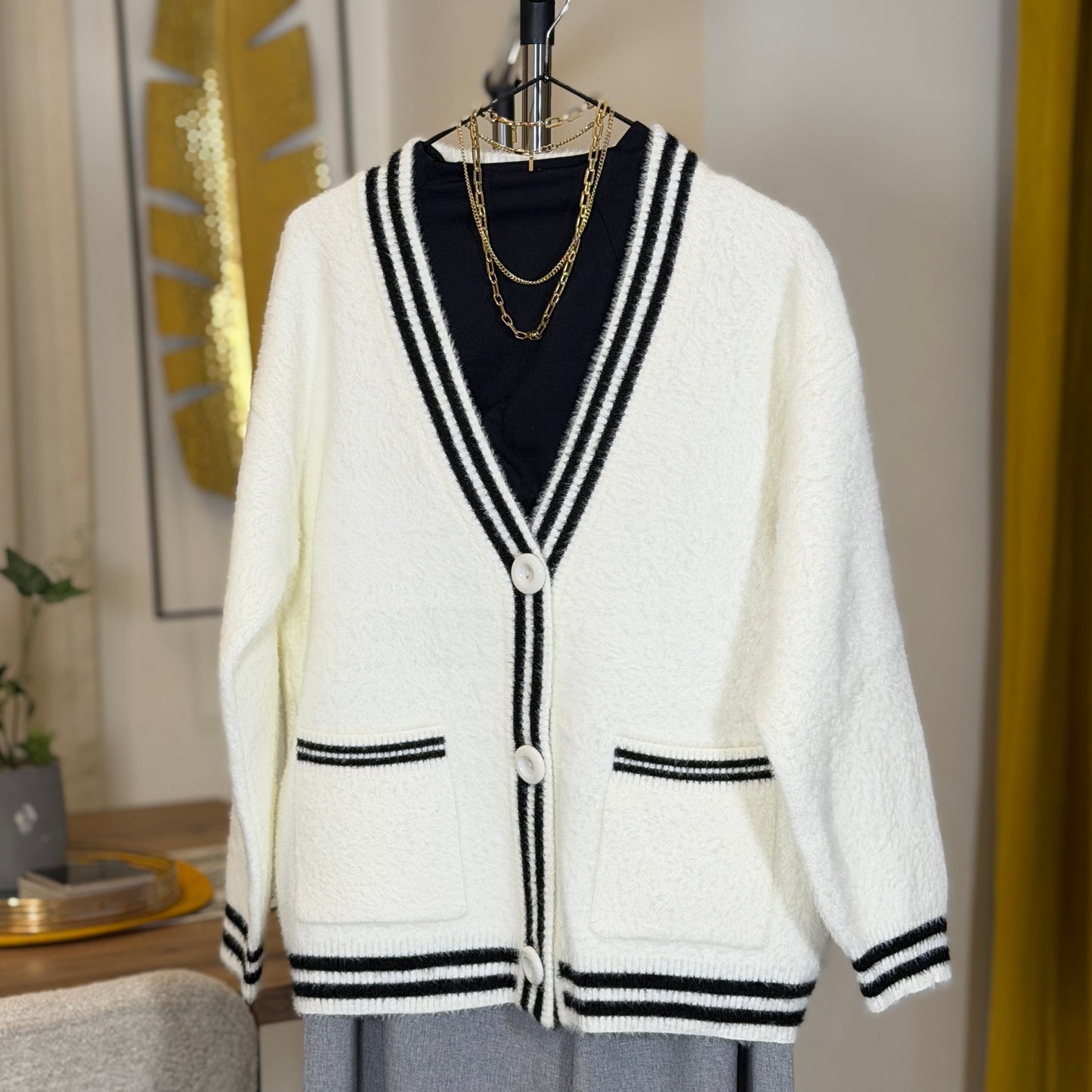 Mohair Short Cardigan