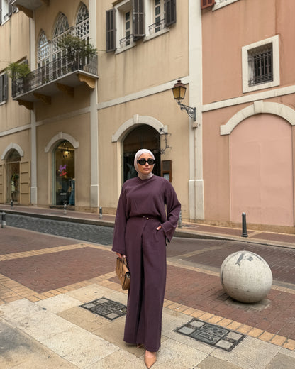 Wrap Waist Trouser Set