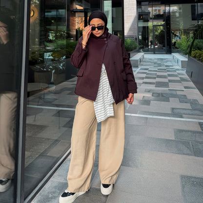 Structured Relaxed Fit Jacket