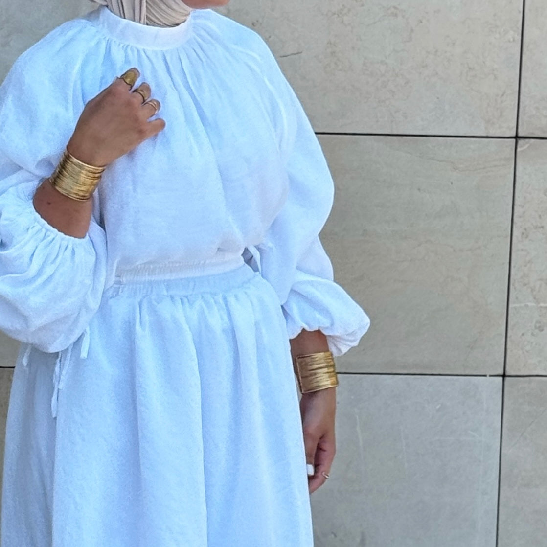 Classic Skirt and Blouse Set