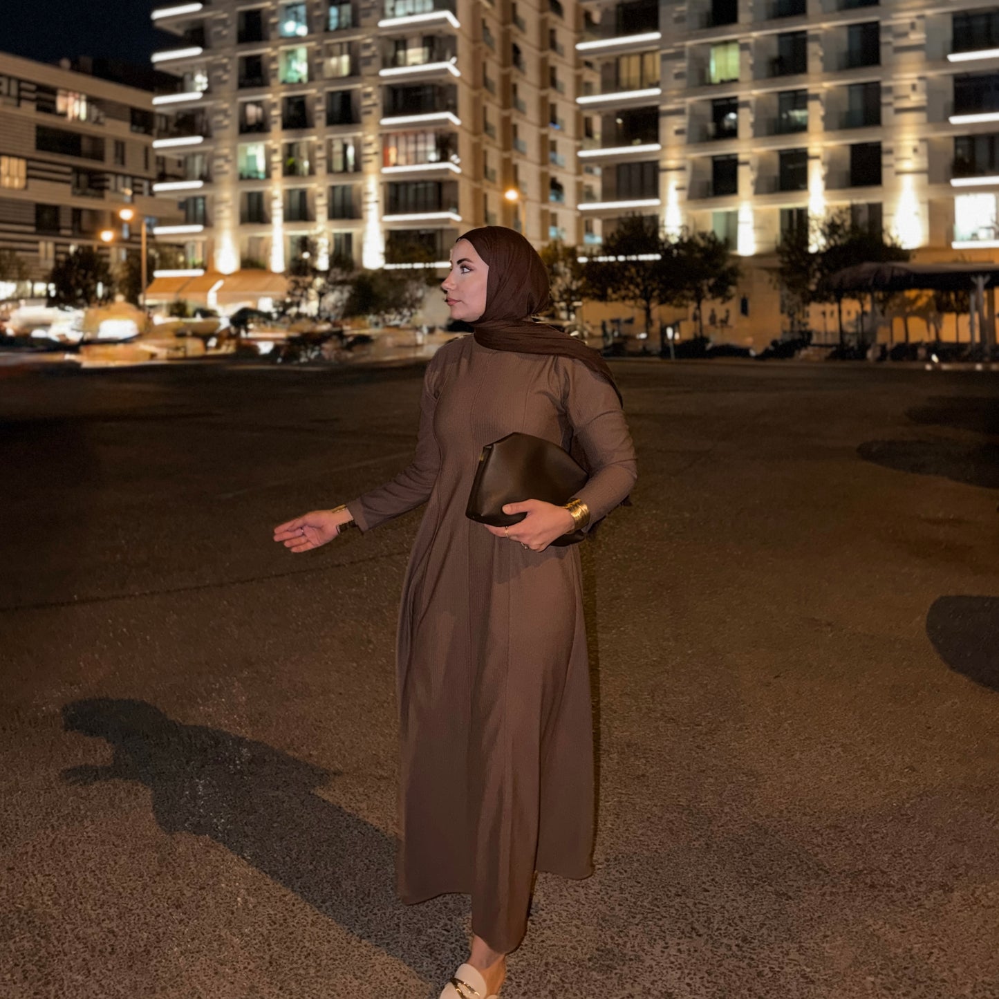 Ribbed Cord Maxi Dress