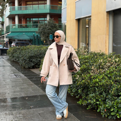 Textured Diagonal Coat