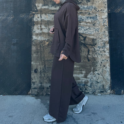 Cotton Hooded Zip-Up Set