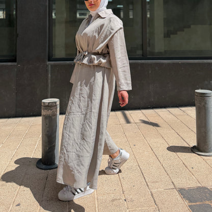 Soft Bomber Skirt Set